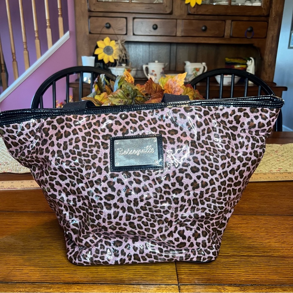 Betseyville sparkle animal print tote